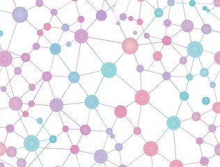 Abstract Network Connection Pattern for Technology, Blockchain, and Science-Related Graphics