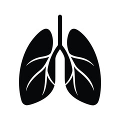 Lungs Icon Vector Flat and Clean Look Isolated.o.eps