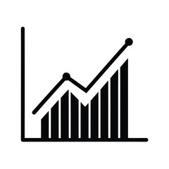 Line Chart Icon Vector Flat and Clean Look Isola.eps