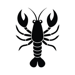 Lobster Icon Vector Flat and Clean Look Isolated.eps