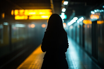 Woman adjusting her gloves