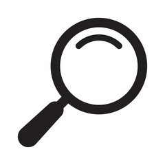 Magnifying glass icon, magnifier icon. Search icon.