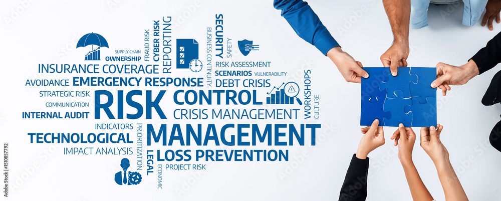 Aufkleber this image illustrates key concepts in risk and crisis management, highlighting strategies, tools, a