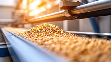 Automated grain processing in a modern production facility