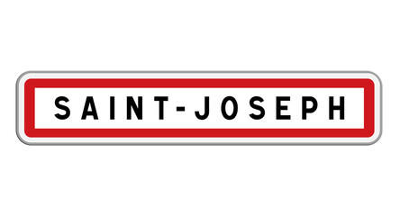 Panneau d'entrée Saint-Joseph, La Réunion, La Réunion