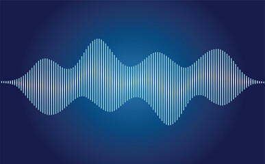 Audio Wave Rhythmic Sound Wave stock illustration