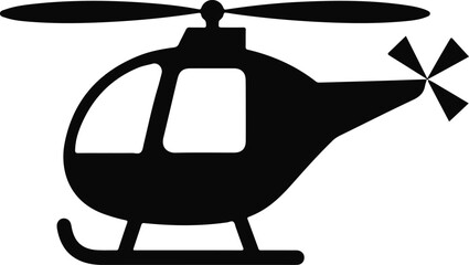 Obraz premium Helicopter Motion Silhouette Art
