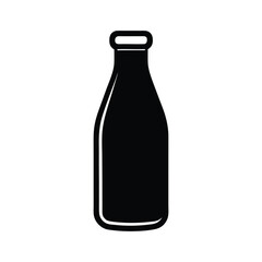Milk Bottle Icon Vector Flat And Clean Look