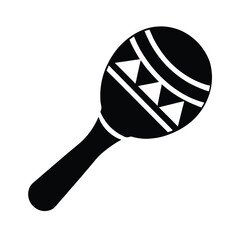Maracas Icon Vector Flat And Clean Look