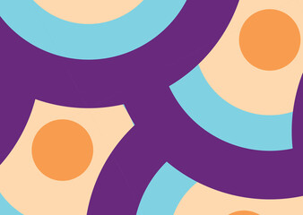 round circle Seamless pattern  vector background. colorful patterns useful for textures and background,