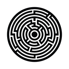 Maze Icon Vector Flat And Clean Look