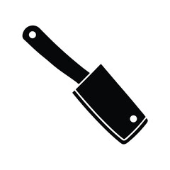 Meat Cleaver Icon Vector Flat And Clean Look