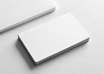 White business card mockup material