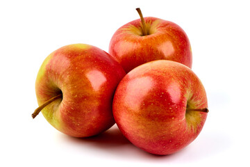 Red Apples, Isolated on White Background