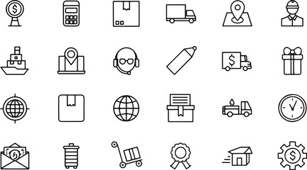 b2c icon set  business related line icons  custome.eps