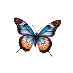 butterfly insect flying isolated for background - ai generated