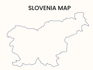 Map of Slovenia, Slovenia Map Vector Illustration.