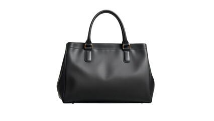 Naklejka premium Elegant Black Leather Tote Bag Professional & Stylish Handbag for Women