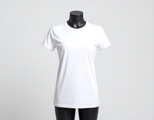 Blank white t-shirt on mannequin (8)
