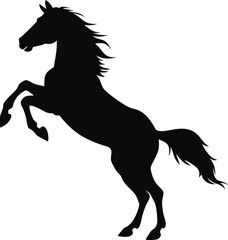 Horse Silhouette Vector Illustration 