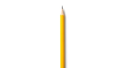Classic Yellow Pencil Isolated on a White Background