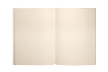 blank open book