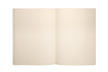 blank open book