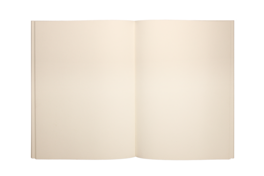 blank open book