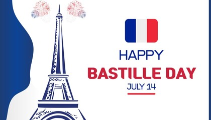 July 14 Bastille Day in France. The French Republic celebrates Bastille Day on July 14.