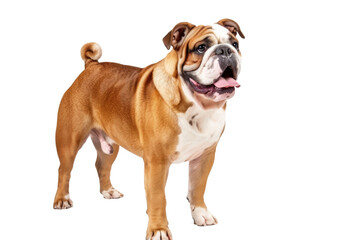 Purebred French Bulldog puppy isolated on white background