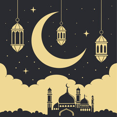 Eid Mubarak Background And Wish 2025 Image.