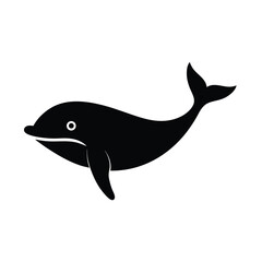 Fototapeta premium Whale Icon Vector Flat and Clean Look Isolated