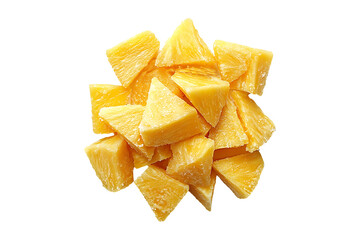 Fototapeta premium Fresh Pineapple Slices isolated on transparent background