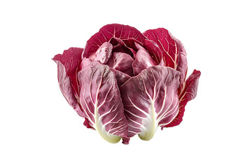 Obraz premium Fresh red radicchio isolated on transparent background