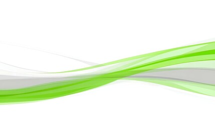 Abstract green and gray wavy lines