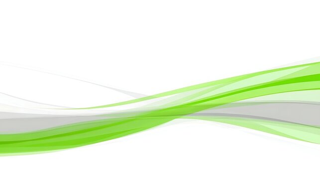 Abstract green and gray wavy lines
