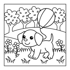 Obraz premium cartoon coloring pages 