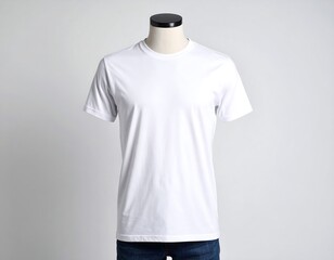 Blank white t-shirt on mannequin (4)