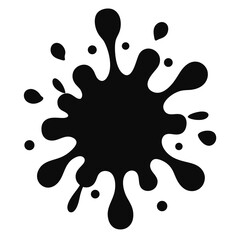 ink splatter set paint brush stroke kit vector art
