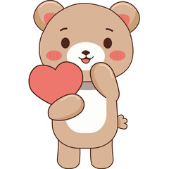 Teddy bear with heart
