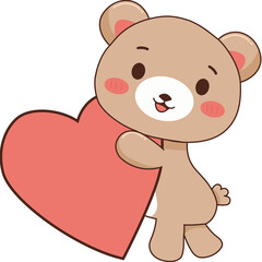 Teddy bear with heart