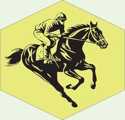 Fototapeta premium horse racing horse