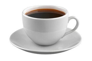 Obraz premium cup of coffee on white