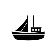 creative details cargo ship icon vector illustration	
