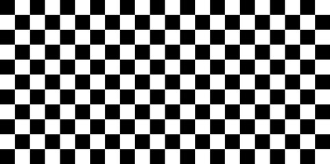 Fototapeta premium Black and white chess pattern. Abstract checkered chessboard or checkerboard for game, grid with geometric square shape. black and white checkered pattern background.