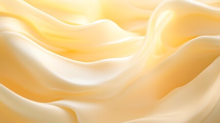 Obraz premium Soft, flowing pastel yellow fabric