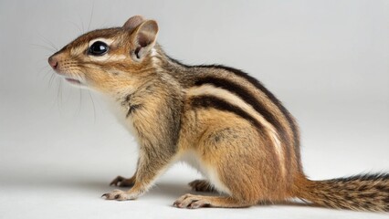 Obraz premium Eastern Chipmunk on studio background