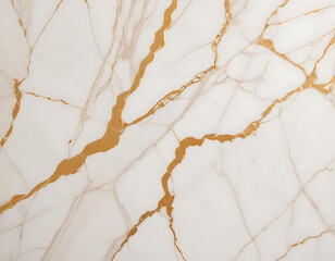 Fototapeta premium Beige Marble Texture with Golden Veins 