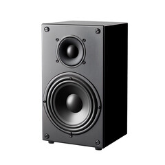 Black Speaker isolated on transparent background