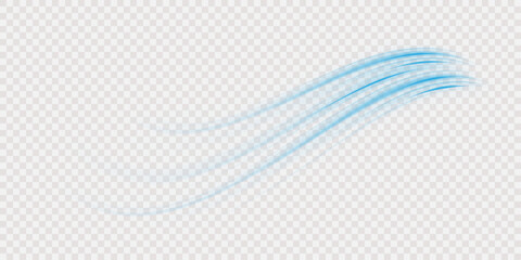 Png futuristic technological style. Png abstract background with speed lines. Neon color rays vector abstract background. The light lines of the road a blue light background creating of movement